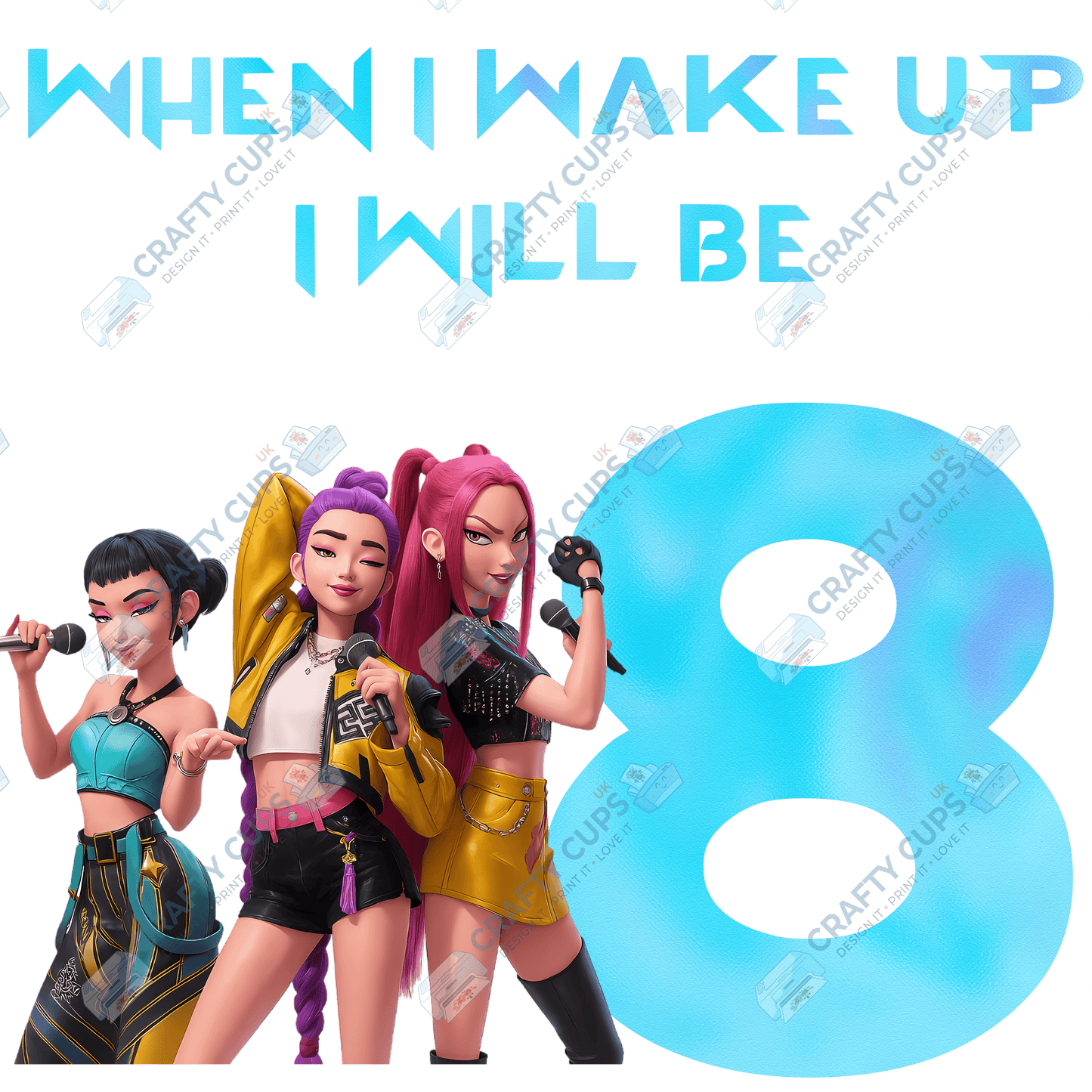 When I Wake Up, I Will Be…” DTF Transfer – Various Designs & Sizes (Series One, Part One of Two), Heat Press Ready