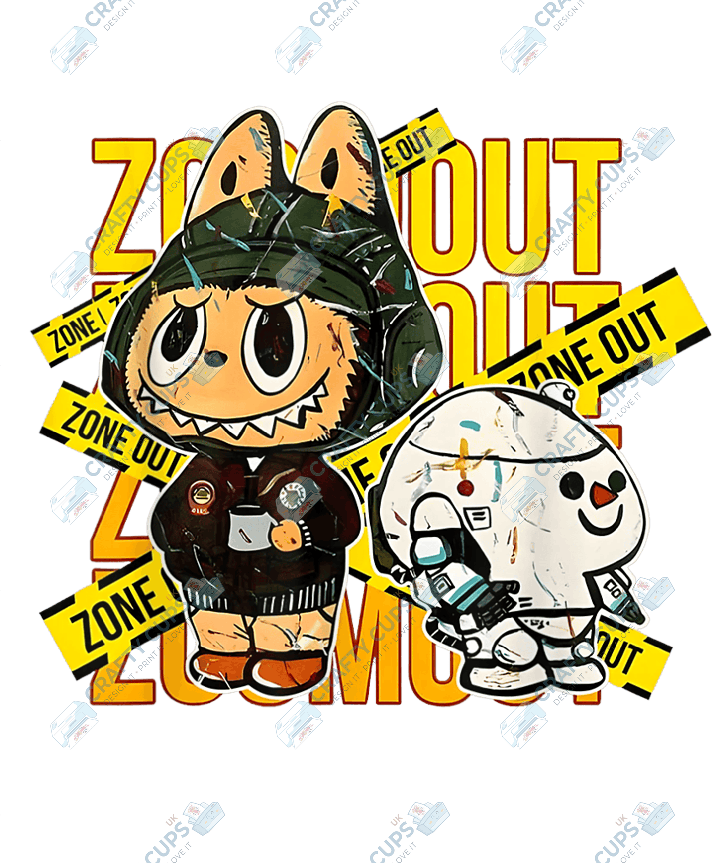 Chibi Monsters DTF Transfer – Cute Anime Style Various Sizes & Designs