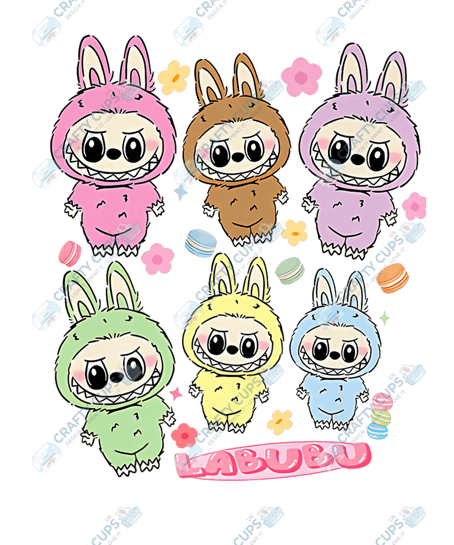 Chibi Monsters DTF Transfer – Cute Anime Style (Part One of Seven), Various Sizes & Designs