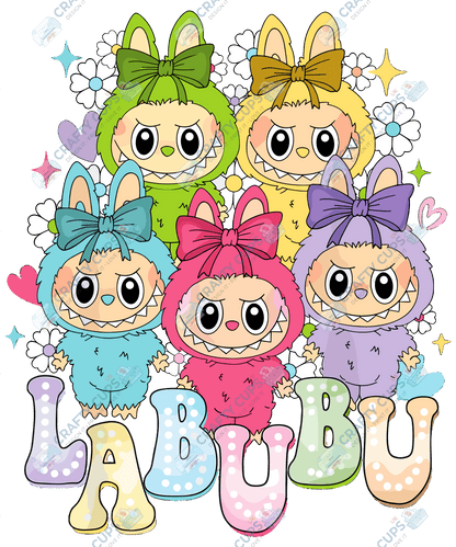 Chibi Monsters DTF Transfer – Cute Anime Style Various Sizes & Designs