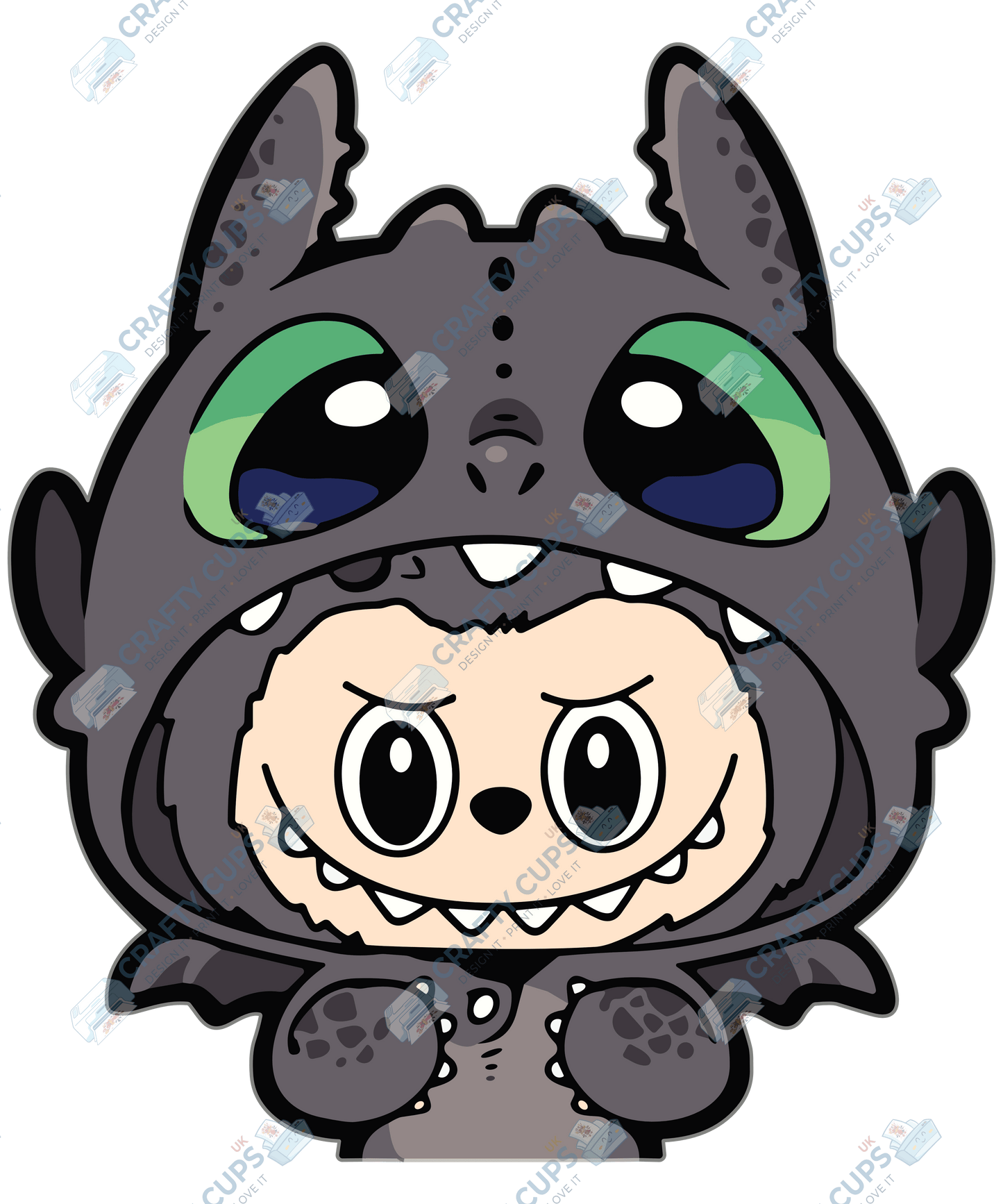 Chibi Monsters DTF Transfer – Cute Anime Style Various Sizes & Designs