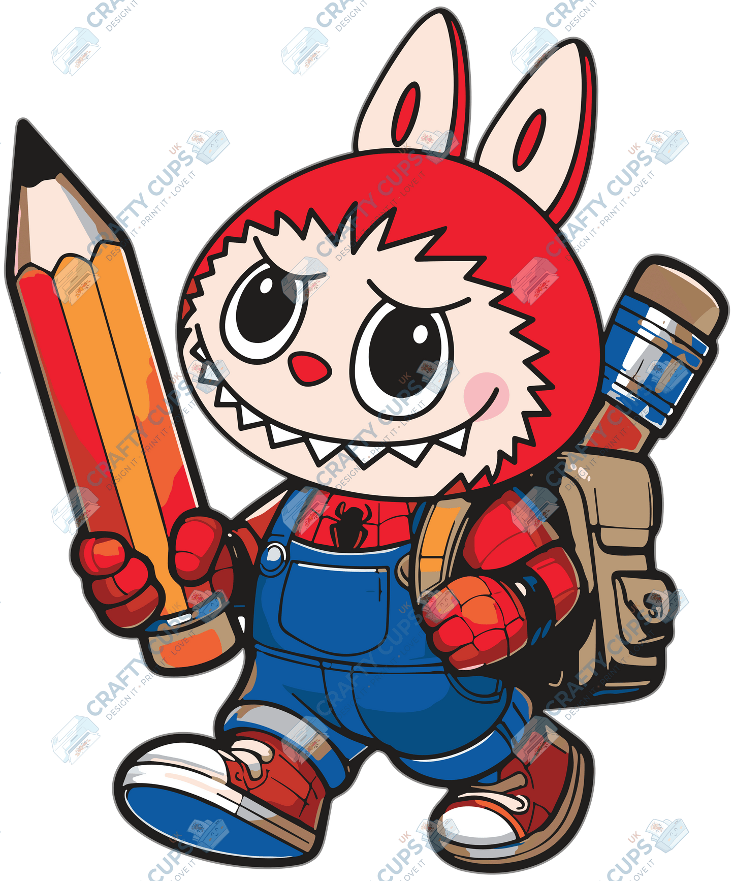 Chibi Monsters DTF Transfer – Cute Anime Style Various Sizes & Designs