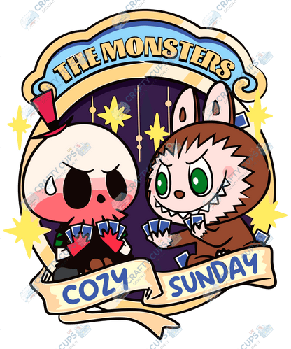 Chibi Monsters DTF Transfer – Cute Anime Style Various Sizes & Designs