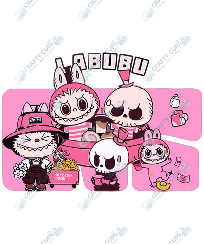 Chibi Monsters DTF Transfer – Cute Anime Style Various Sizes & Designs