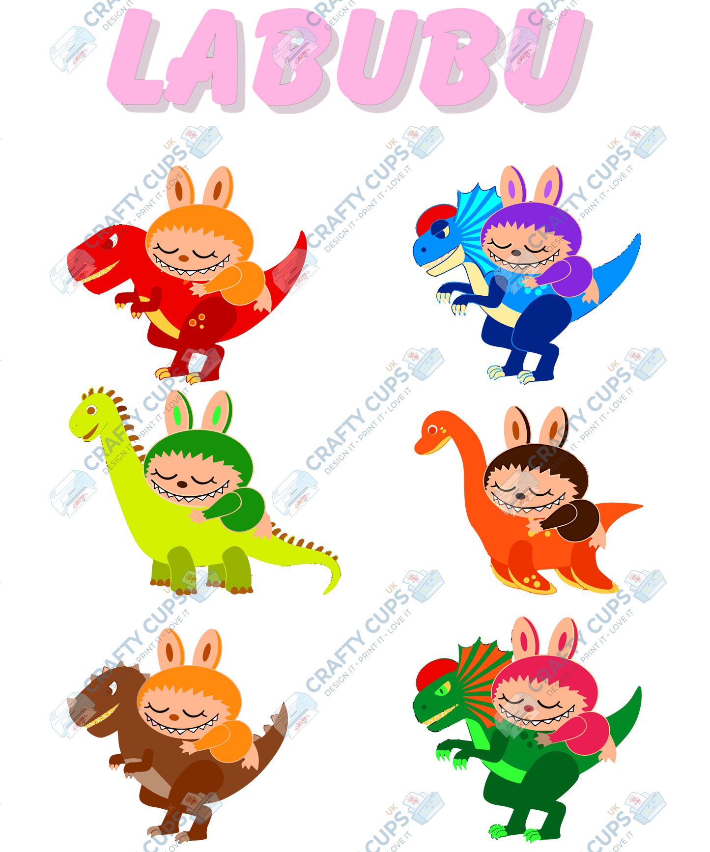 Chibi Monsters DTF Transfer – Cute Anime Style (Part Five of Seven), Various Sizes & Designs