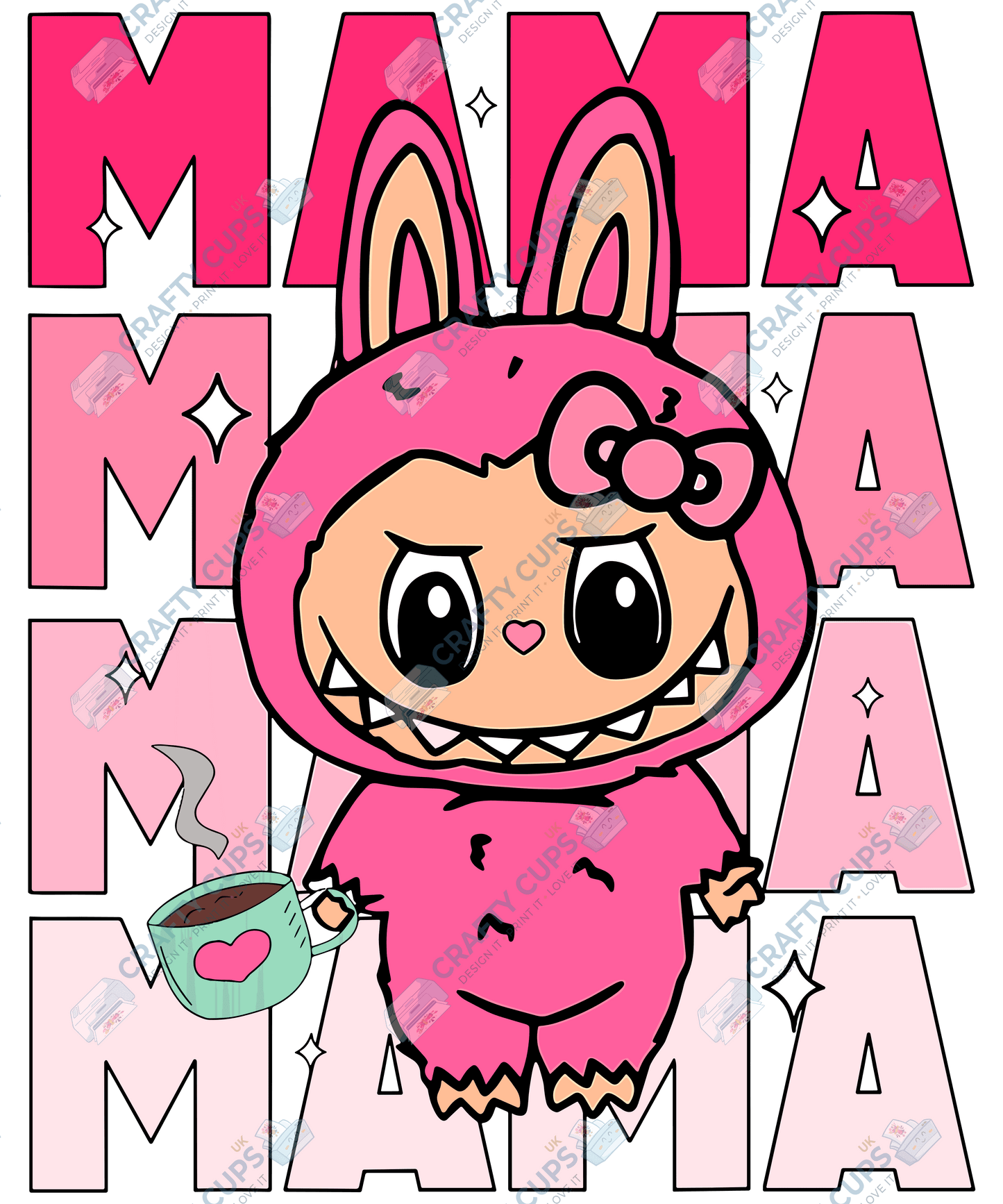 Chibi Monsters DTF Transfer – Cute Anime Style Various Sizes & Designs