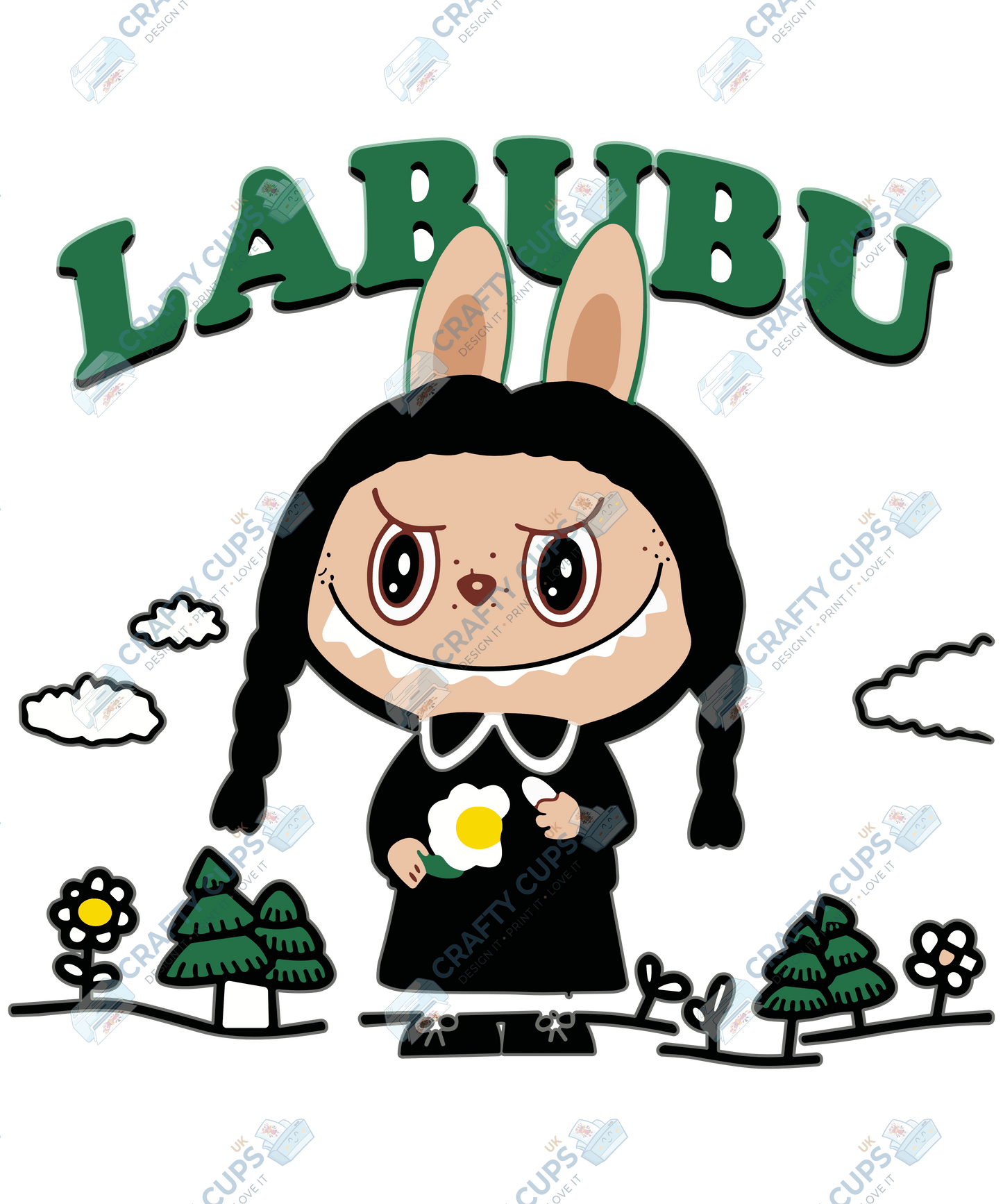 Chibi Monsters Halloween DTF Transfer – Cute Anime Style Various Sizes & Designs