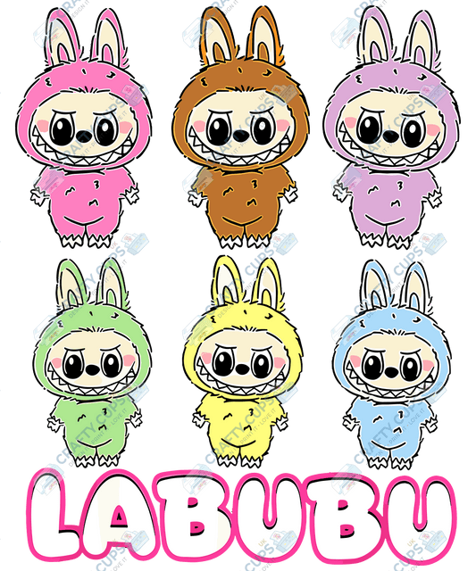 Chibi Monsters DTF Transfer – Cute Anime Style (Part Six of Seven), Various Sizes & Designs