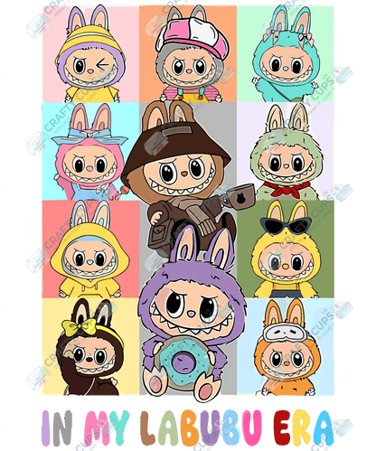 Chibi Monsters DTF Transfer – Cute Anime Style Various Sizes & Designs