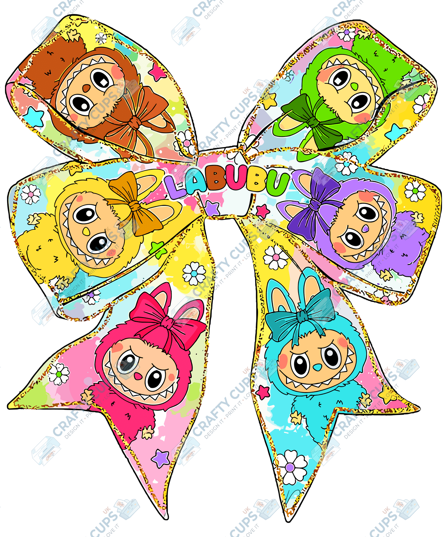 Chibi Monsters DTF Transfer – Cute Anime Style Various Sizes & Designs