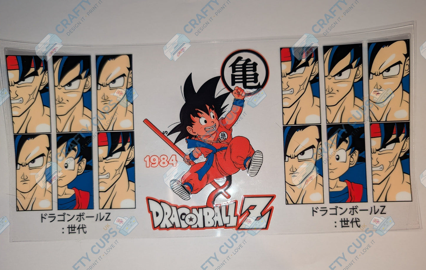 Anime UVDTF Wrap for 16oz Glass Can – Pre-Cut Peel & Stick Cup Wrap | No Weeding Needed