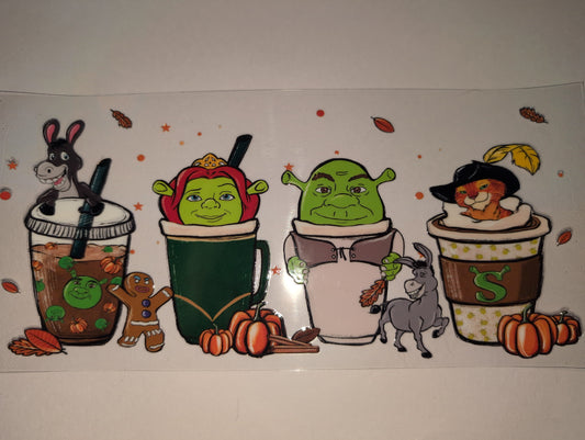Shrek 16oz UVDTF Wraps