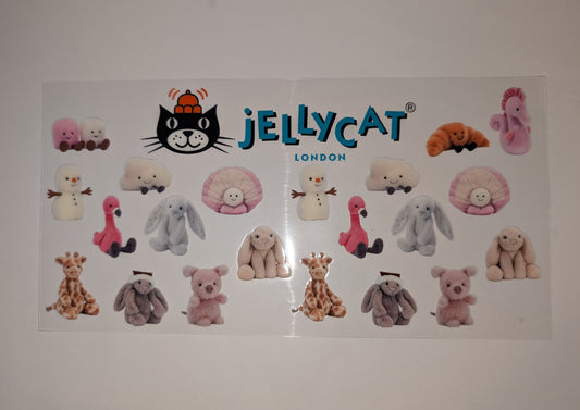 16oz UVDTF Tumbler Wraps – London-Inspired Jelly Cat Designs (Various Styles)