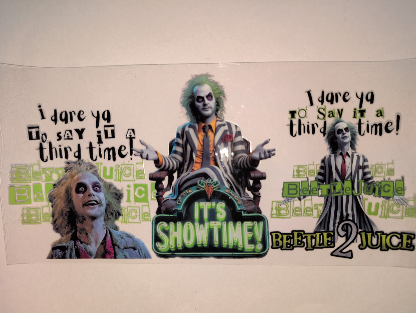 Beetlejuice 16oz UVDTF Wraps