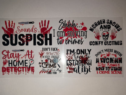 Horror & Halloween 16oz UVDTF Wraps