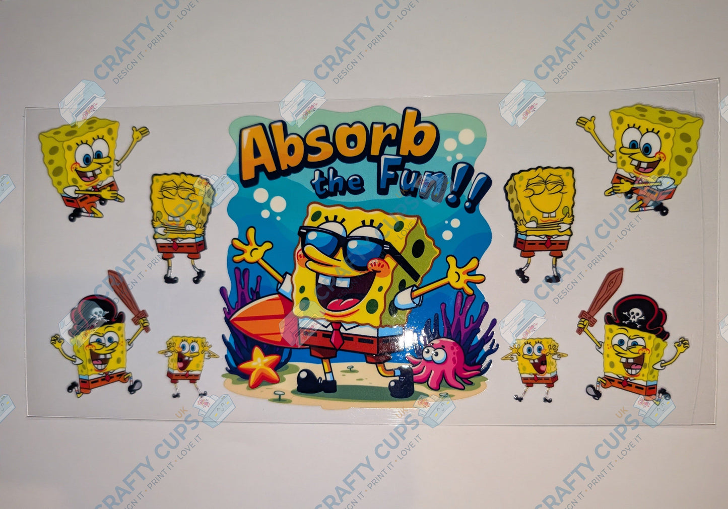 Cartoon UVDTF 16oz Wrap