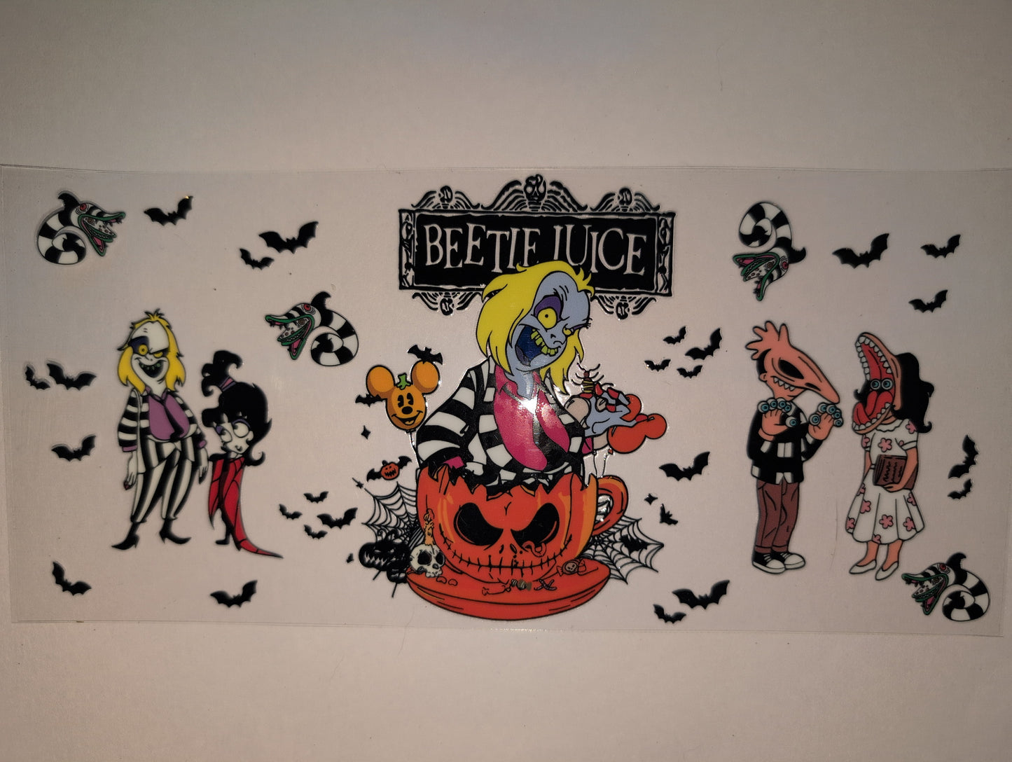 Beetlejuice 16oz UVDTF Wraps