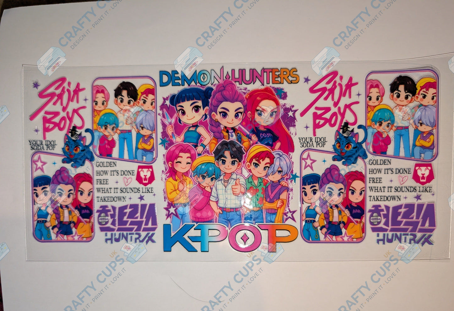 Demon Hunters 16oz UVDTF Wraps