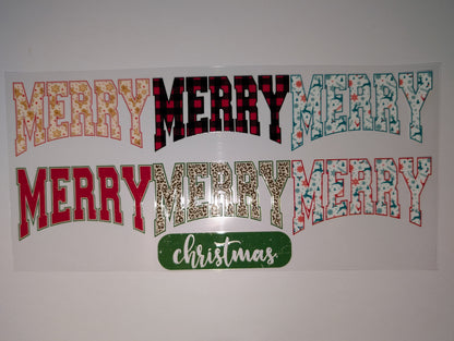 Christmas 16oz UVDTF Wraps