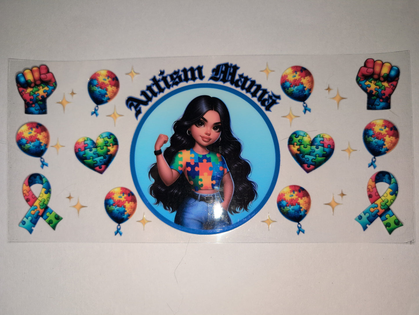 Autism Awareness 16oz UVDTF Wraps