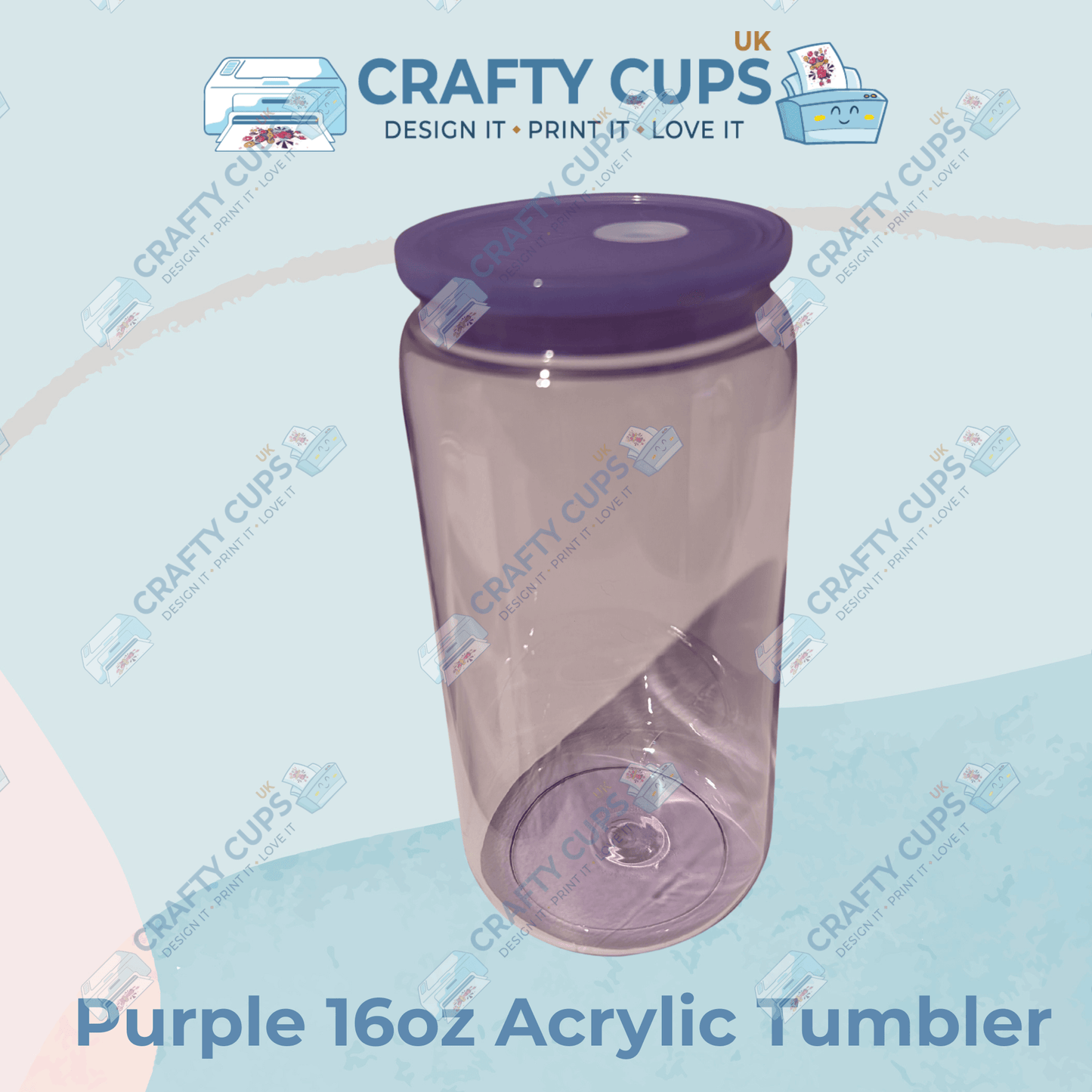 Blank 16oz Acrylic Tumbler | Libby Can Style Cup in Various Colours | Perfect for Crafters, Gifts & Small Businesses