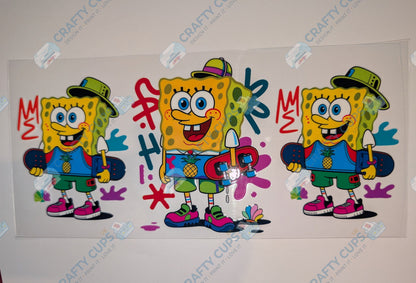 Cartoon UVDTF 16oz Wrap