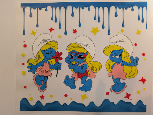 Smurfs Large DTF