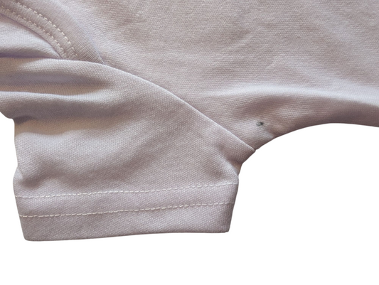 Bright White Sublimation Baby Grow – 100% Polyester (0–3 Months)