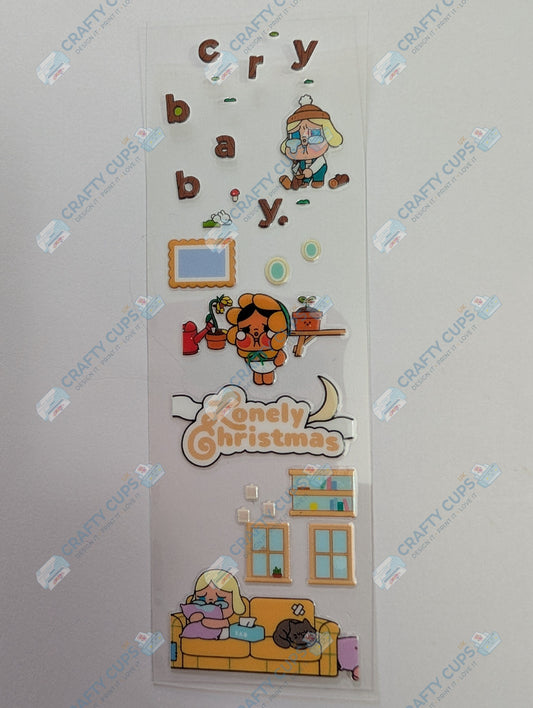 Crybaby Pen & Bookmark UVDTF Wraps – Multiple Designs | Peel & Stick UV Transfers