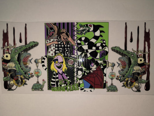 Beetlejuice 16oz UVDTF Wraps